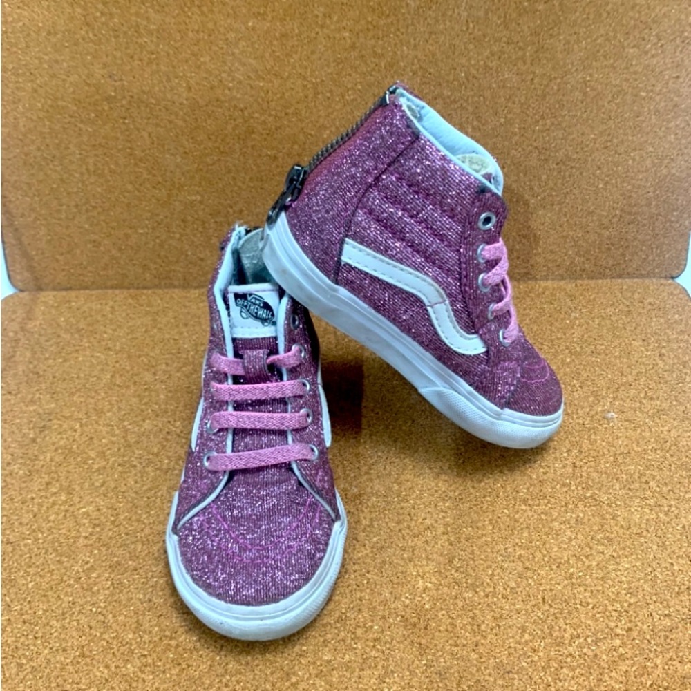 Pink Glitter Hightop Vans